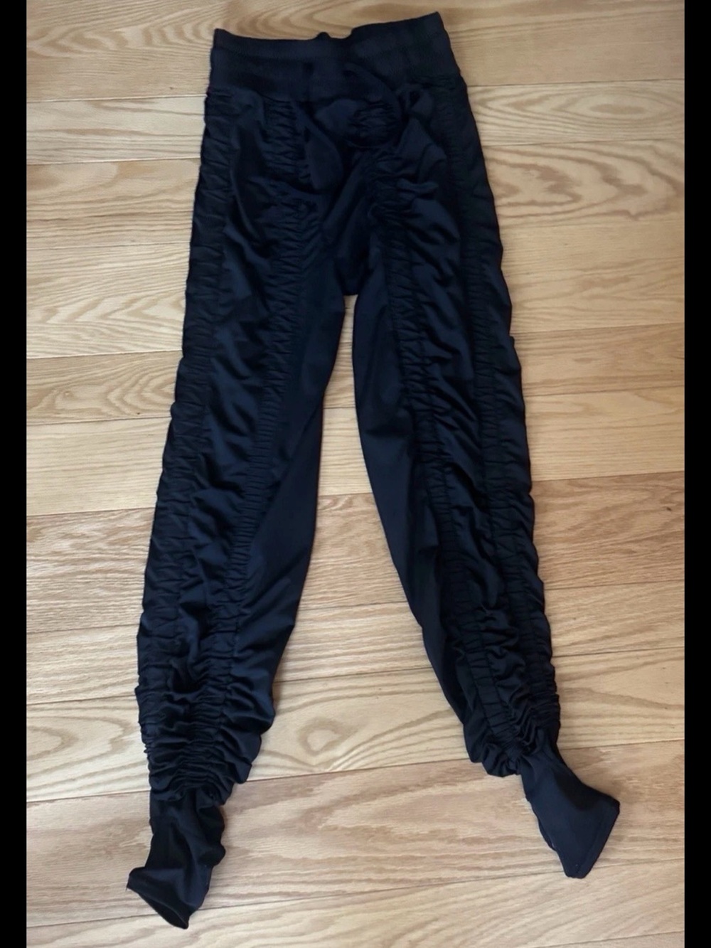 AGOGIE +40 Wearable Resistance Pants Leggings Black Workout Training Stirrup